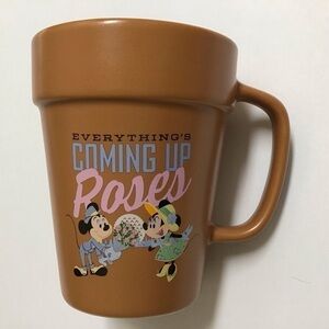 NEW 2022 Disney Parks Epcot Flower Garden Pot Coffee Mug Mickey Roses Passholder